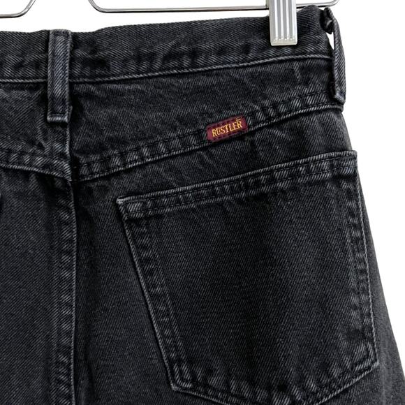 Vintage Rustler Cropped Straight Jeans with Raw Hem - Picture 5 of 9